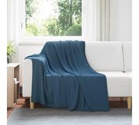 LoogCape Couverture en polaire - Bleu marine - 200 x 150 cm - Couverture douillette - Jeté de lit - Pour canapé, chambre à coucher, salon - Légère, chaude, douce et respirante
