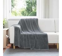 LoogCape Couverture polaire gris foncé 150 x 200 cm - Couverture douillette pour canapé, lit, chambre à coucher, salon, légère et respirante, polyvalente, durable, facile d'entretien