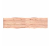 LoogCape Dessus de Table en Bois Massif de chêne avec Bordure Assortie, Finition Vernie, Dimensions 160 x 40 cm, Support Pliable, idéal pour Cuisine, Salle à Manger, Bureau ou Projet DIY