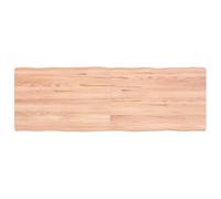 LoogCape Dessus de Table en Bois Massif de chêne traité avec Bordure Assortie pour rénovation de Meuble ou création de Surface de Travail intérieur extérieur