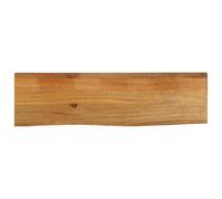 LoogCape Dessus de Table en Bois Massif de manguier 100x20x3,8cm avec Bord Vivant Rustique pour rénovation Meuble ou création de Surface de Travail intérieur extérieur