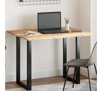 LoogCape Dessus de Table rectangulaire 100x80x2 cm en Bois Massif d'acacia Naturel Durable pour Salle à Manger, Bureau, Cuisine, extérieur, Bricolage, rénovation et création de Meubles