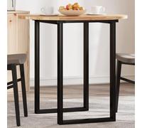 LoogCape Dessus de Table Rond en Bois Massif d'acacia Ø80x2 cm, Surface Durable pour Cuisine, Salle à Manger, Salon ou extérieur, idéal pour rénovation et création de Meubles