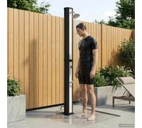 LoogCape Douche solaire avec pommeau de douche robinet 40 L pour jardin, piscine, jacuzzi, spa, jacuzzi et jacuzzi, chauffage, contrôle de la température, douche à pied, résistant aux intempéries