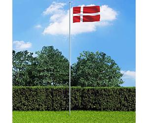 LoogCape Drapeau du Danemark - 90 x 150 cm - Résistant aux intempéries - En polyester - Avec œillets en laiton - Pour jardin, balcon, terrasse, extérieur, événements sportifs et décoration
