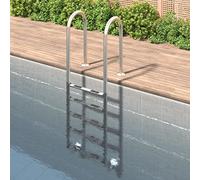 LoogCape Échelle de piscine 54 x 38 x 211 cm en acier inoxydable 304 pour piscines encastrées et hors-sol avec échelons antidérapants, poignée de maintien robuste, adaptée pour jardin, spa, jacuzzi