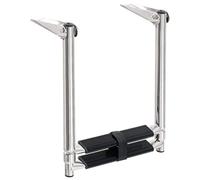 LoogCape Échelle télescopique en acier inoxydable 304 pour bateau, piscine et plates-formes, pliable, marches antidérapantes, max 200 kg, extensible, avec sangles de fixation et matériel de montage
