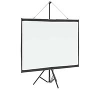 LoogCape Écran de projection portable de 50 pouces avec trépied 4:3 pour home cinéma, présentations et leçons, enroulable, pliable, opaque, réfléchissant, polyester durable, montage facile
