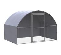 LoogCape Enclos d'extérieur pour petits animaux 3 x 2 x 2 m en acier galvanisé résistant aux intempéries avec toit, enclos volière, pliable, à plusieurs étages, pour poules, canards, lapins, cochons