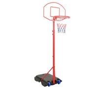 LoogCape Ensemble de basket-ball portable réglable avec support de panier, hauteur réglable de 200 à 236 cm, pour intérieur et extérieur, avec ballon, filet, pompe, idéal pour les enfants et les