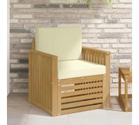 LoogCape Ensemble de canapé d'extérieur en polyester blanc, canapé de jardin, élément de canapé d'angle central, ensemble de sièges, module, fauteuil, tabouret, coussin, dossier, extensible, résistant