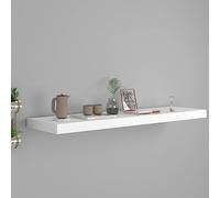 LoogCape Étagère flottante, blanche, 90 x 23,5 x 3,8 cm, plaque en MDF en nid d'abeille, support invisible, pour chambre à coucher, salle de bain, décoration