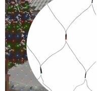 LoogCape Filet lumineux LED multicolore 3 x 2 m avec 204 LED pour intérieur et extérieur, résistant aux intempéries, avec 8 effets d'éclairage, rallonge, économie d'énergie, intensité variable, idéal