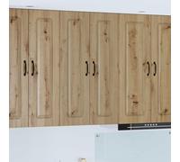 LoogCape Front de lave-vaisselle Kalmar Artisan en chêne 60 x 31 x 100 cm avec 2 portes et 3 étagères pour cuisine, rangement et armoire suspendue avec espace de rangement