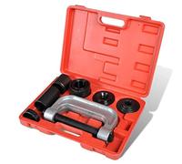 LoogCape Kit de service de presse à rotule 4 en 1 avec cadre en C, adaptateur et mallette robuste pour montage de véhicule, réparation, entretien, atelier, garage, travaux professionnels et bricolage