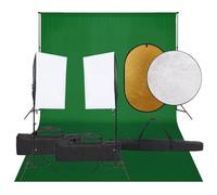 LoogCape Kit de studio photo avec éclairage, fond et réflecteur pour photographie professionnelle de portraits et de produits, studio à domicile, vlog et streaming, boîtes à lumière à intensité