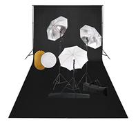 LoogCape Kit de studio photo avec lumières, parapluies, arrière-plan, réflecteur pour photographie studio et portrait, enregistrement vidéo, studio à domicile, vlogging, streaming, éclairage à