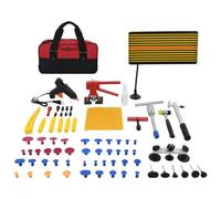 LoogCape Kit d'outils de débosselage XXL de 75 pièces avec mallette pour réparation de véhicules, carrosserie, débosselage, atelier, bricolage professionnel, montage, entretien, réparation, garage