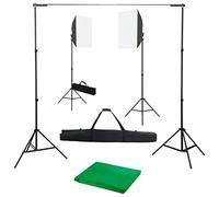 LoogCape Kit studio photo avec système de fond Softbox et trépied réglable pour portrait, produits et vidéographie, sacs de transport inclus