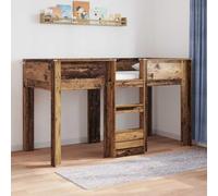 LoogCape Lit superposé pour enfant en bois de 75 x 190 cm, lit mezzanine peu encombrant pour chambre d'enfant, lit double robuste avec espace de rangement, idéal pour les petits espaces, kit de