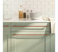 LoogCape Lot de 10 poignées de meuble en acier inoxydable bronze 560 x 32 mm en forme de T pour armoires, commodes, buffets, meubles de cuisine, meubles de salle de bain, meubles de chambre à coucher
