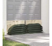 LoogCape Lot de 100 sacs de sable vert - 120 x 27 cm - En polyéthylène haute densité - Barrière durable contre les inondations avec poignées et cordon de serrage pour protection en extérieur - Idéal