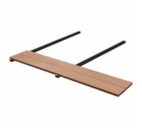 LoogCape Lot de 16 lames de terrasse marron WPC aspect bois pour balcon et jardin, revêtement de sol facile d'entretien, montage facile, matériau durable, adapté pour les surfaces extérieures