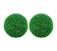 LoogCape Lot de 2 boules de buis artificielles de 52 cm pour jardin, balcon, décorations d'intérieur et d'extérieur avec aspect réaliste, résistantes aux intempéries, idéales pour pots, objets