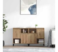 LoogCape Lot de 2 buffets en chêne Artisan - 60 x 35 x 70 cm - Meuble de rangement pour salle à manger, cuisine, couloir, bureau