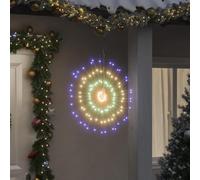 LoogCape Lot de 2 éclairages de Noël, feux d'artifice, 280 LED, multicolores, IP44, résistant aux intempéries, pour l'intérieur et l'extérieur, guirlande lumineuse décorative flexible avec 8 effets