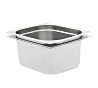 LoogCape Lot de 2 récipients gastronorm GN 1/2 150 mm en acier inoxydable pour cuisines professionnelles, buffet, restauration, maintien au chaud, service, restaurant, hôtel, fête, cantine, robustes