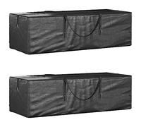 LoogCape Lot de 2 sacs pour sapin de Noël - En polyéthylène - Imperméable - Résistant aux UV - Pour rangement de sapin de Noël et de terrasse - Housses de protection durables pour jardin, balcon