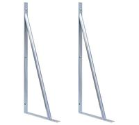 LoogCape Lot de 2 supports de poteau de clôture en acier galvanisé pour fixation de clôture de jardin WPC - Kit de montage inoxydable - Résistant aux intempéries - Durable - Pour extérieur et terrain