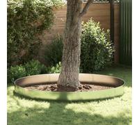 LoogCape Lot de 20 bordures de pelouse argentées - 100 x 25 x 0,07 cm - En acier galvanisé - Résistant aux intempéries - Durable - Flexible - Bordure de parterre et délimitation de chemin pour jardin