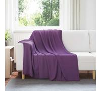 LoogCape Lot de 24 couvertures en polaire violet - 200 x 150 cm - Couverture douillette - Jeté de lit - Jeté de lit - Canapé - Hiver - Été - Doux