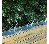 LoogCape Lot de 25 barres dentées en acier de 1 m - Résistantes aux intempéries - Durable - Pour clôture, portail, mur, rebord de fenêtre, protection contre l'escalade, fixation facile, assurance de