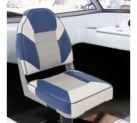 LoogCape Lot de 4 sièges de bateau avec dossier pliable pour voilier, jolle, yacht, bateau nautique, idéal pour les sports nautiques, les loisirs, la regatta, la croisière, la navigation, durable