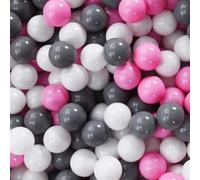 LoogCape Lot de 500 balles de jeu multicolores durables en polyéthylène pour chambre d'enfant, jardin, pataugeoire, intérieur et extérieur, accessoires adaptés aux enfants pour la motricité et la