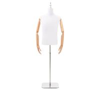 LoogCape Mannequin réglable en hauteur de 170 à 218 cm avec pied mâle, bras en bois PP, pivotants, base en acier stable, idéal pour la présentation de mode, les vêtements, les magasins, la boutique
