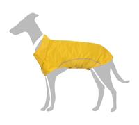 LoogCape Manteau de pluie pour chien avec bandes réfléchissantes en polyester imperméable jaune XL pour promenades par mauvais temps avec fermeture , respirant, coupe-vent, facile à nettoyer, durable