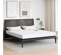 LoogCape Matelas Blanc et Bleu 200 x 200 cm en Tissu Jacquard avec Mousse à mémoire de Forme, Soutien Ferme, adapté pour Chambre Adulte ou Enfant, Design Contemporain