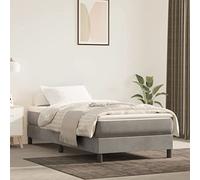 LoogCape Matelas de lit à Ressorts ensachés Gris Clair 100x200x20 cm, Confort Moyen-Dur, Support Ergonomique, Respirant, adapté Chambre Adulte ou Enfant pour Sommeil réparateur