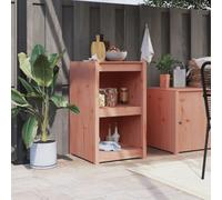 LoogCape MEPPEL Armoire de cuisine d'extérieur en bois massif Douglas 55 x 55 x 92 cm, meuble bas avec espace de rangement, modulaire pour cuisine de jardin, robuste et facile d'entretien