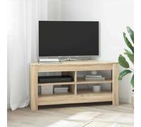 LoogCape Meuble TV d'angle 102 x 40,5 x 45 cm en Bois d'ingénierie Chêne Sonoma pour Salon Moderne, Support Mural ou Meuble de Rangement élégant et Durable