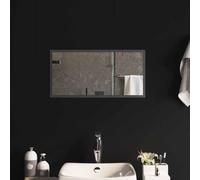 LoogCape Miroir de salle de bain LED 60 x 30 cm avec éclairage économe en énergie en verre trempé, montage mural, design moderne, durable, facile à nettoyer, adapté pour salle de bain