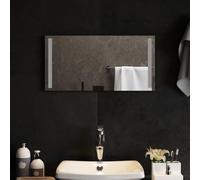 LoogCape Miroir de salle de bain LED 60 x 30 cm en verre trempé avec éclairage LED intégré, montage mural, élégant miroir de salle de bain avec 120 LED/m, verre de sécurité robuste, peu encombrant