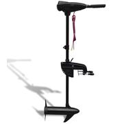 LoogCape Moteur électrique de trolling P22 46 lbs avec tige de 91,4 cm, direction à 360°, 8 vitesses, témoin de batterie, résistant à l'eau salée, hélice et câble inclus, idéal pour bateau