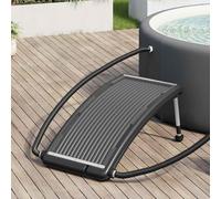 LoogCape Panneau chauffant solaire incurvé pour piscine - 110 x 65 cm - Avec pieds réglables - Chauffage efficace pour piscine hors sol - Convient pour le jardin, l'extérieur, les pataugeoires et les