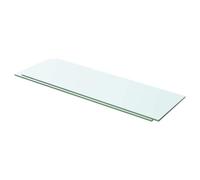 LoogCape Panneaux d'étagère en Verre Transparent 2 pcs 60 x 15 cm pour Mur, Support Planche Flottante Robuste, décoration Moderne pour Salon, Chambre, Cuisine ou Bureau