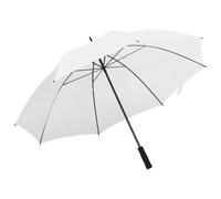 LoogCape Parapluie blanc de 130 cm de diamètre, pliable et inclinable, idéal pour jardin, balcon, terrasse, plage, camping, extérieur, protection contre le soleil, la pluie, le vent et la tempête